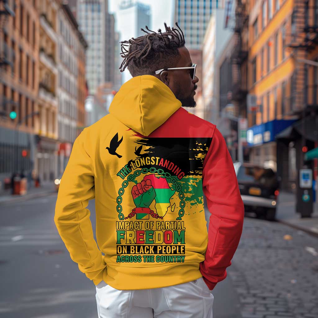 African American Juneteenth 1865 Zip Hoodie Black Freedom