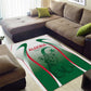 Algeria Rugby Custom Area Rug Go Les Lionceaux