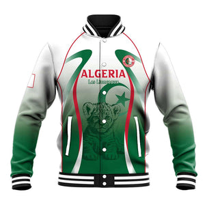 Algeria Rugby Custom Baseball Jacket Go Les Lionceaux