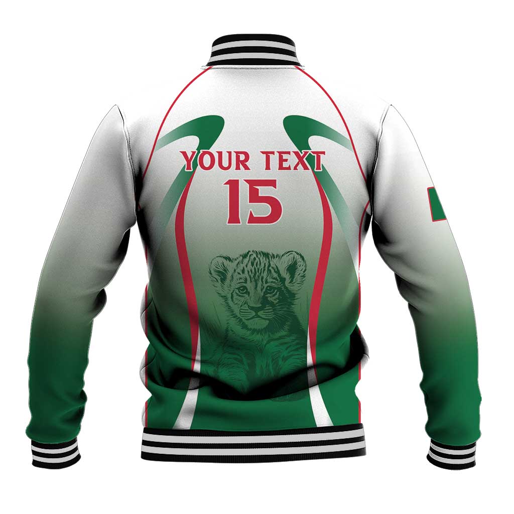 Algeria Rugby Custom Baseball Jacket Go Les Lionceaux