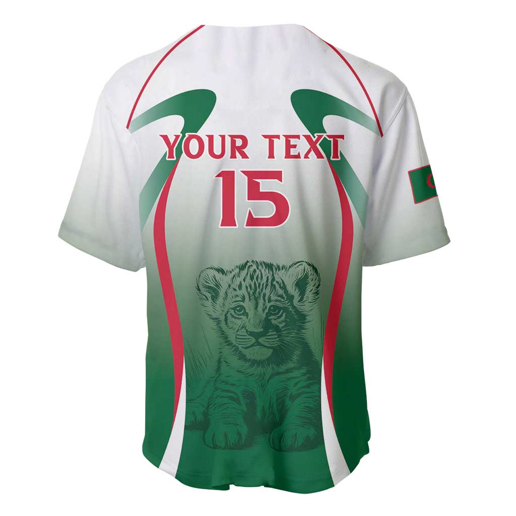 Algeria Rugby Custom Baseball Jersey Go Les Lionceaux