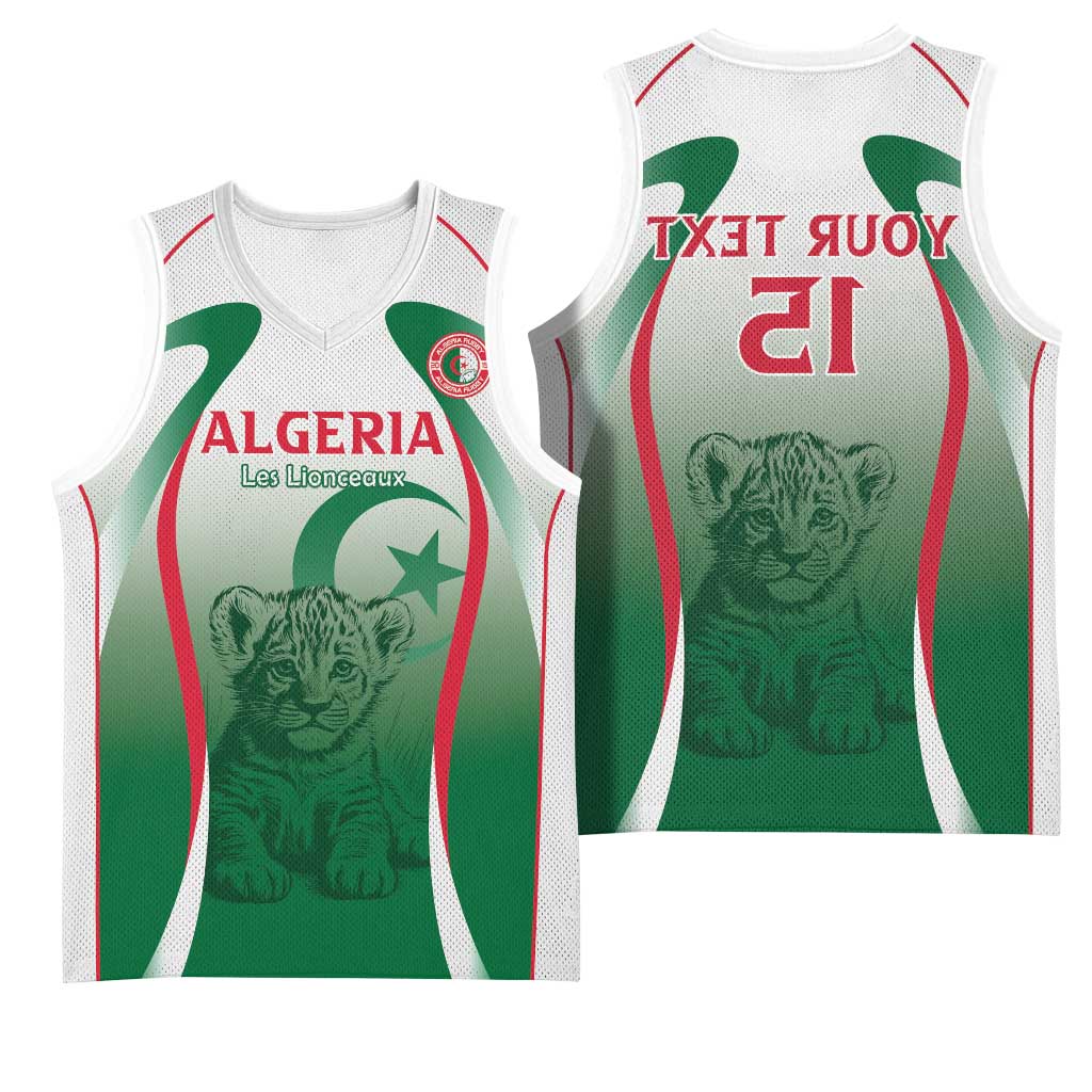 Algeria Rugby Custom Basketball Jersey Go Les Lionceaux - African Pride