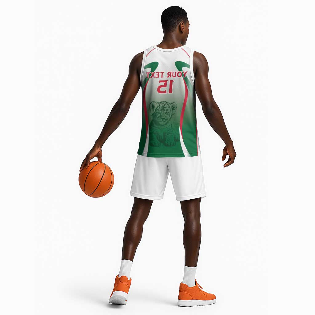 Algeria Rugby Custom Basketball Jersey Go Les Lionceaux - African Pride