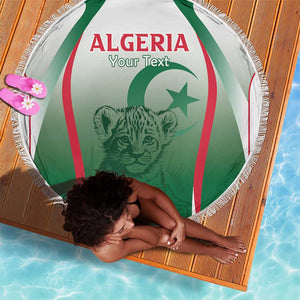 Algeria Rugby Custom Beach Blanket Go Les Lionceaux