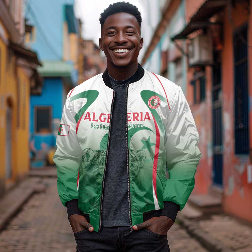 Algeria Rugby Custom Bomber Jacket Go Les Lionceaux