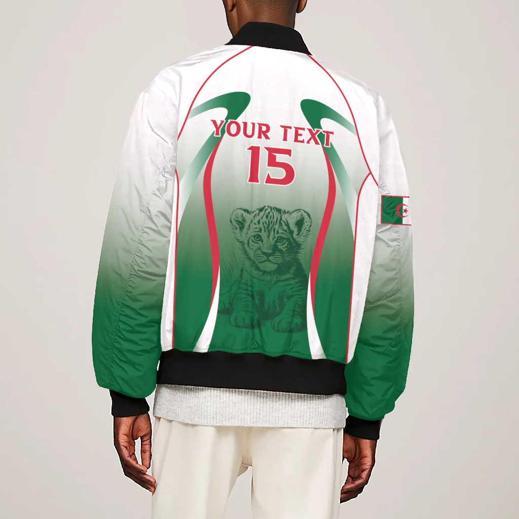 Algeria Rugby Custom Bomber Jacket Go Les Lionceaux