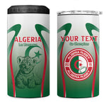 Algeria Rugby Custom 4 in 1 Can Cooler Tumbler Go Les Lionceaux