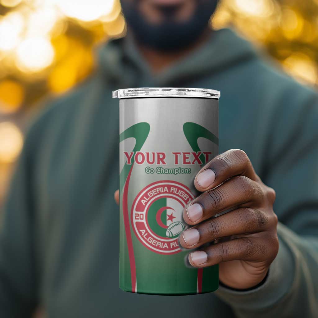 Algeria Rugby Custom 4 in 1 Can Cooler Tumbler Go Les Lionceaux