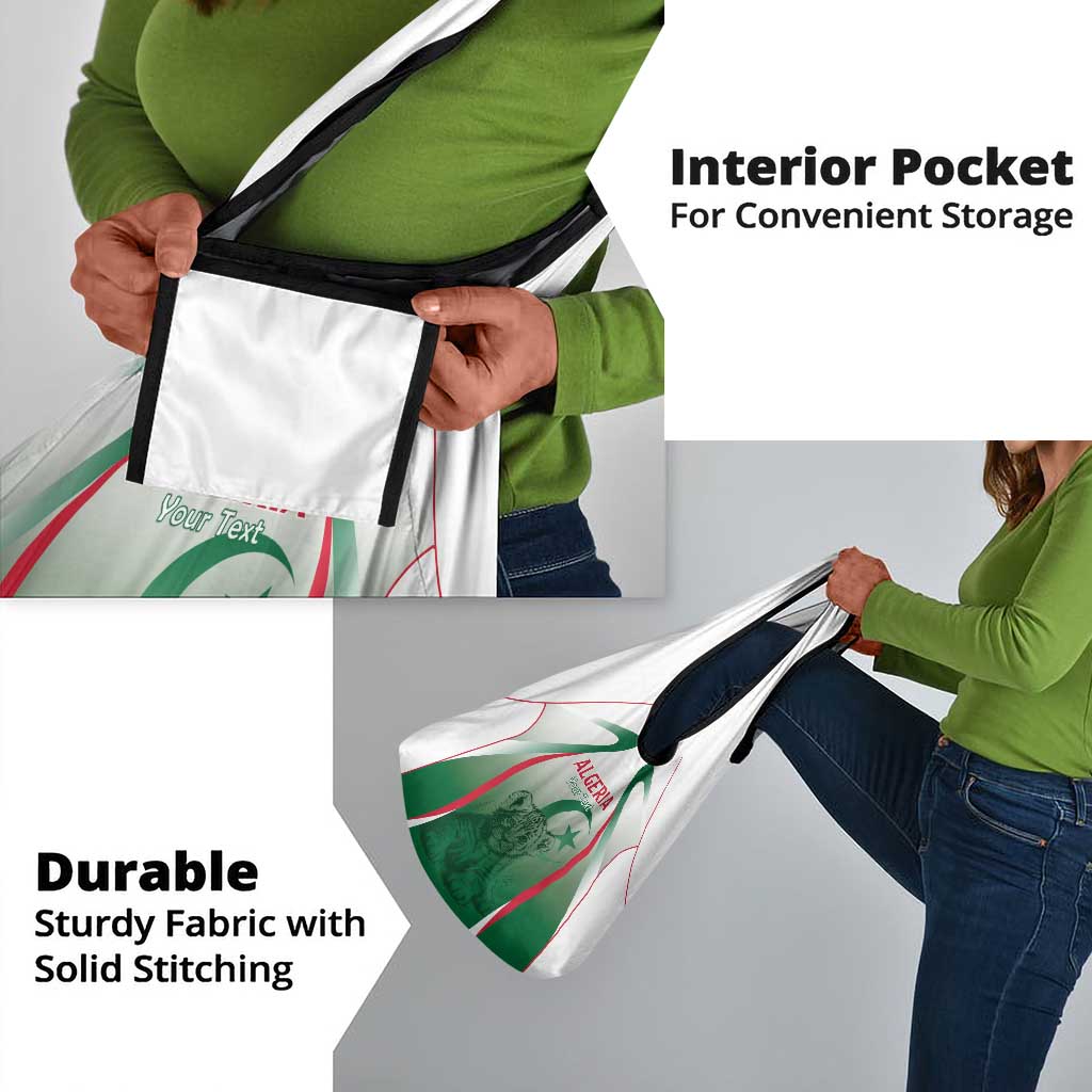 Algeria Rugby Custom Grocery Bag Go Les Lionceaux