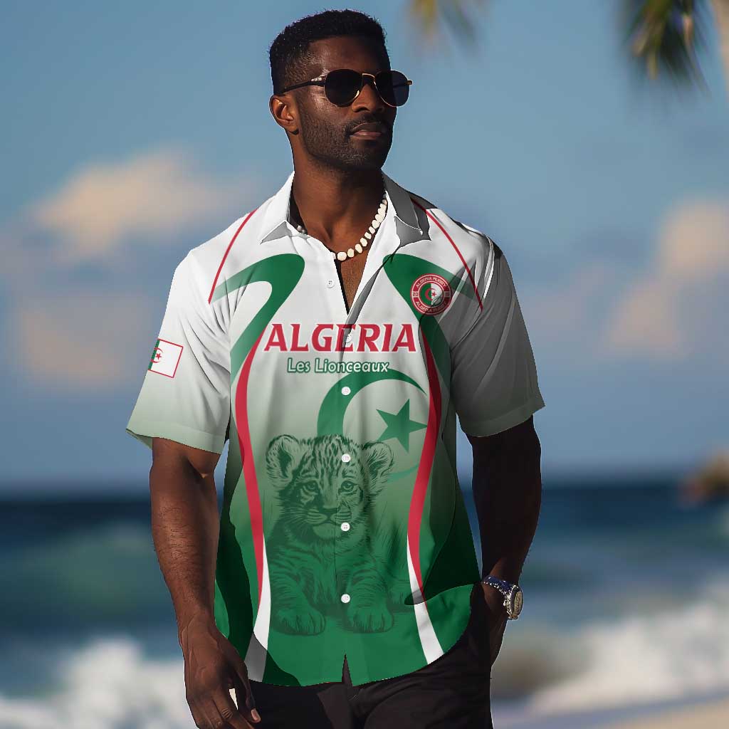Algeria Rugby Custom Hawaiian Shirt Go Les Lionceaux