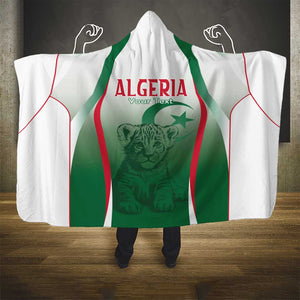 Algeria Rugby Custom Hooded Blanket Go Les Lionceaux