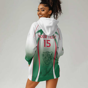 Algeria Rugby Custom Hoodie Dress Go Les Lionceaux