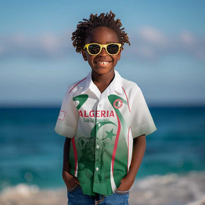 Algeria Rugby Custom Kid Hawaiian Shirt Go Les Lionceaux