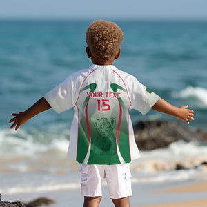 Algeria Rugby Custom Kid Hawaiian Shirt Go Les Lionceaux