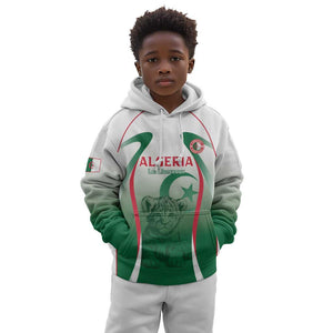 Algeria Rugby Custom Kid Hoodie Go Les Lionceaux
