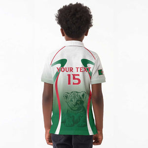 Algeria Rugby Custom Kid Polo Shirt Go Les Lionceaux