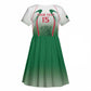 Algeria Rugby Custom Kid Short Sleeve Dress Go Les Lionceaux