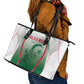Algeria Rugby Custom Leather Tote Bag Go Les Lionceaux