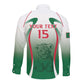 Algeria Rugby Custom Long Sleeve Button Shirt Go Les Lionceaux