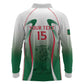 Algeria Rugby Custom Long Sleeve Polo Shirt Go Les Lionceaux