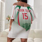 Algeria Rugby Custom Off Shoulder Short Dress Go Les Lionceaux