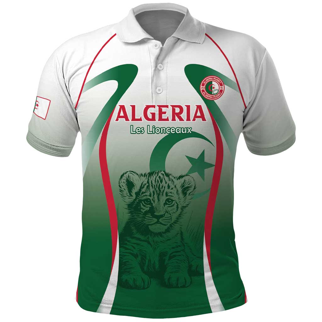 Algeria Rugby Custom Polo Shirt Go Les Lionceaux