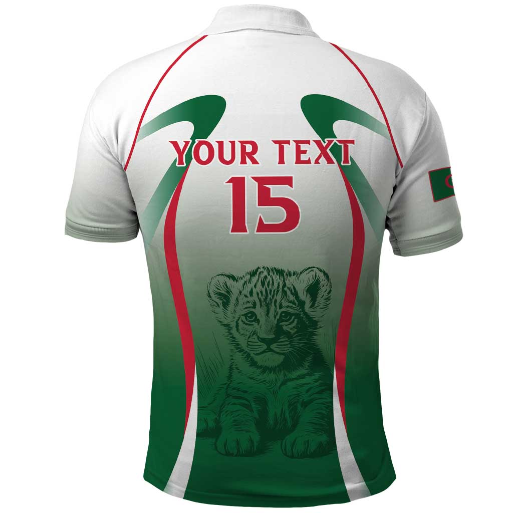Algeria Rugby Custom Polo Shirt Go Les Lionceaux