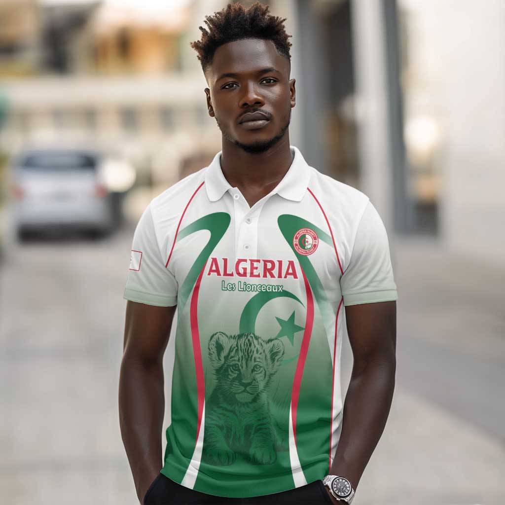 Algeria Rugby Custom Polo Shirt Go Les Lionceaux