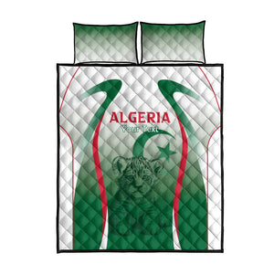 Algeria Rugby Custom Quilt Bed Set Go Les Lionceaux