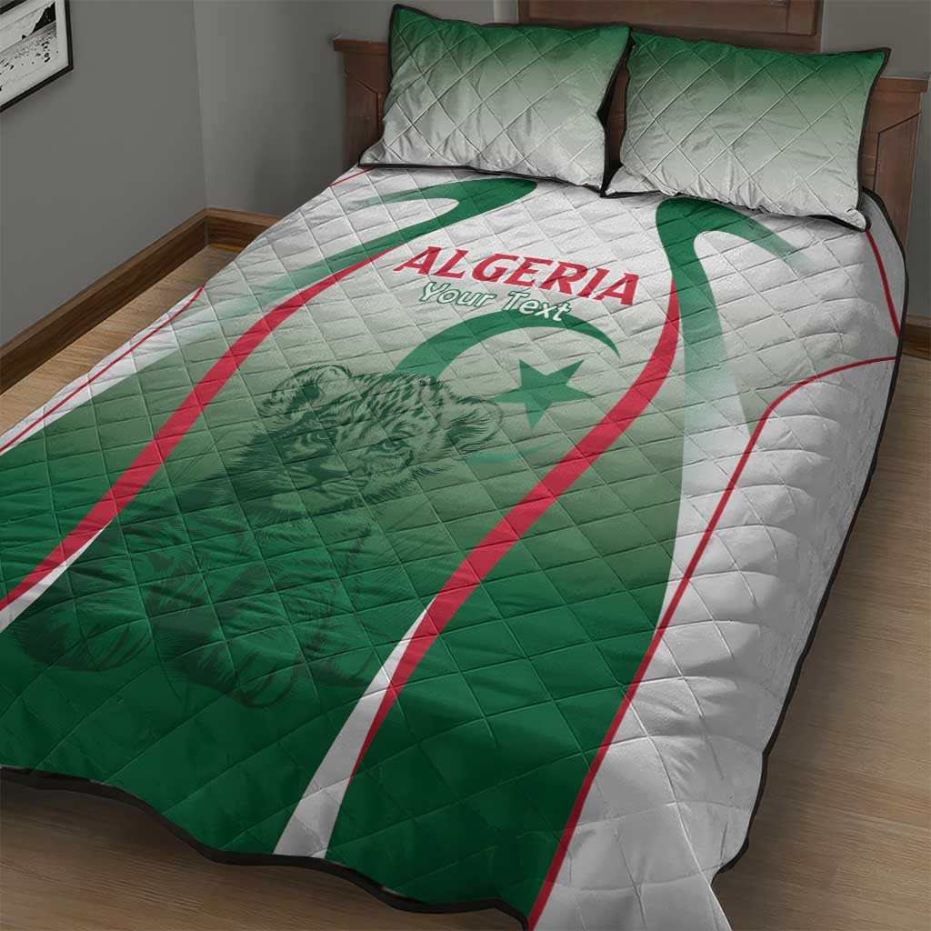 Algeria Rugby Custom Quilt Bed Set Go Les Lionceaux