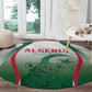 Algeria Rugby Custom Round Carpet Go Les Lionceaux