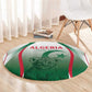 Algeria Rugby Custom Round Carpet Go Les Lionceaux