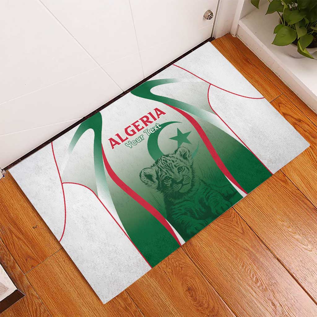 Algeria Rugby Custom Rubber Doormat Go Les Lionceaux