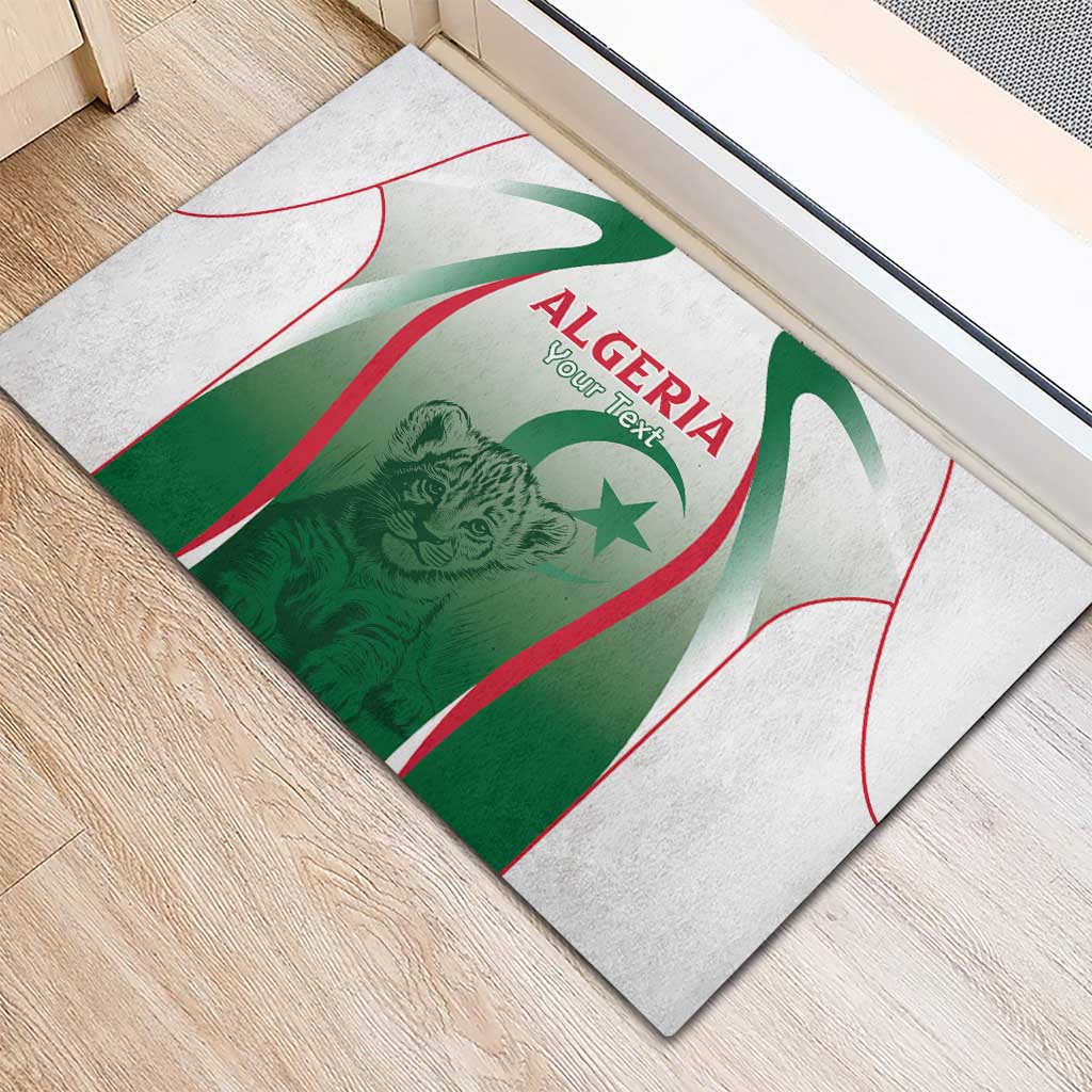 Algeria Rugby Custom Rubber Doormat Go Les Lionceaux