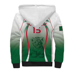 Algeria Rugby Custom Sherpa Hoodie Go Les Lionceaux