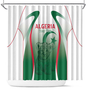 Algeria Rugby Custom Shower Curtain Go Les Lionceaux