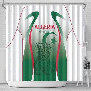Algeria Rugby Custom Shower Curtain Go Les Lionceaux