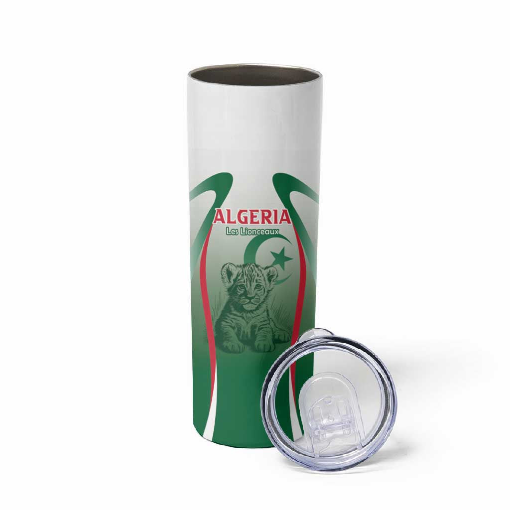 Algeria Rugby Custom Skinny Tumbler Go Les Lionceaux