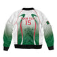 Algeria Rugby Custom Sleeve Zip Bomber Jacket Go Les Lionceaux