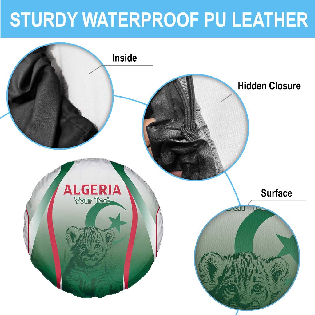 Algeria Rugby Custom Spare Tire Cover Go Les Lionceaux