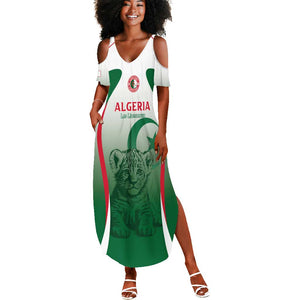 Algeria Rugby Custom Summer Maxi Dress Go Les Lionceaux