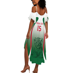 Algeria Rugby Custom Summer Maxi Dress Go Les Lionceaux