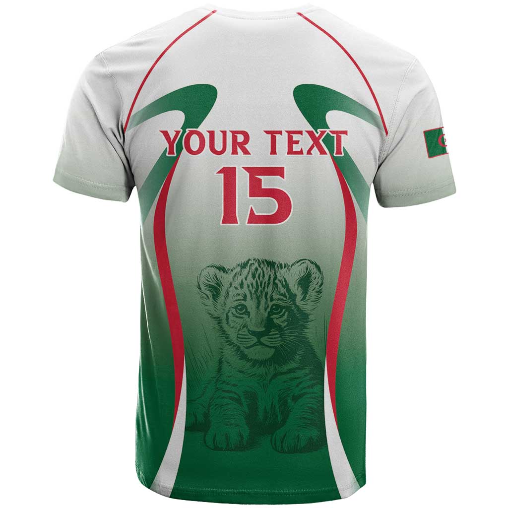 Algeria Rugby Custom T shirt Go Les Lionceaux