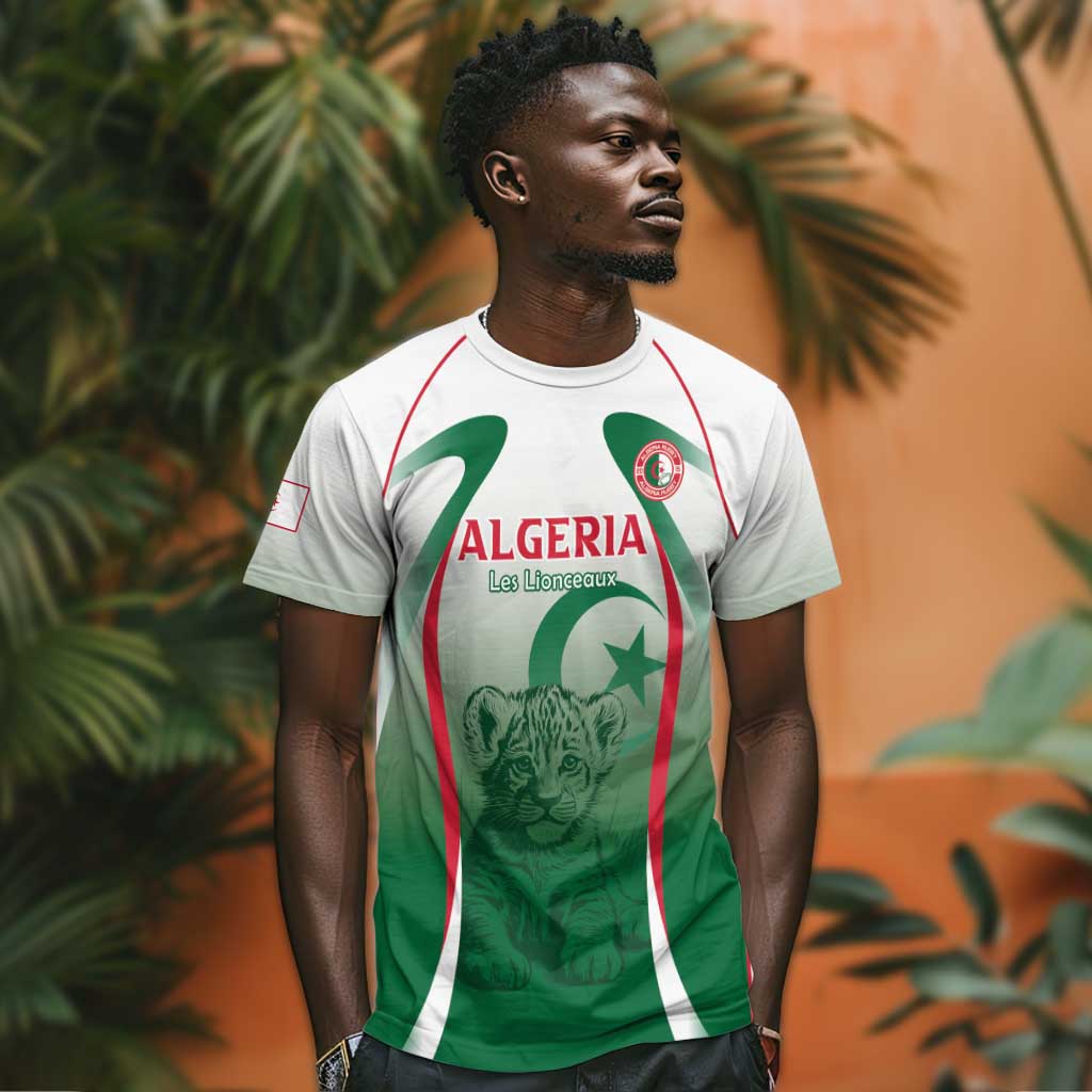 Algeria Rugby Custom T shirt Go Les Lionceaux