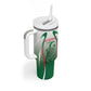 Algeria Rugby Custom Tumbler With Handle Go Les Lionceaux