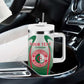 Algeria Rugby Custom Tumbler With Handle Go Les Lionceaux
