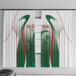 Algeria Rugby Custom Window Curtain Go Les Lionceaux
