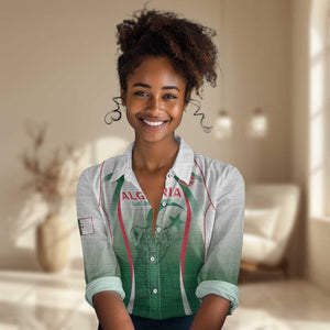 Algeria Rugby Custom Women Casual Shirt Go Les Lionceaux