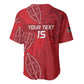 Jamhuri ya Kenya Rugby Custom Baseball Jersey Kenyan Shield Style - Red Color