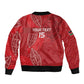 Jamhuri ya Kenya Rugby Custom Bomber Jacket Kenyan Shield Style - Red Color